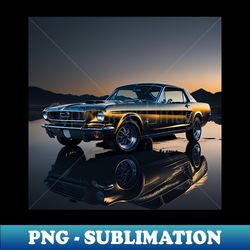 1964 Ford Mustang - Classic Mustang - Retro Car Art - Exclusive Sublimation Digital File - Instantly Transform Your Sublimation Projects