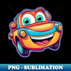 Cute cartoon car - Unique Sublimation PNG Download - Boost Your Success with this Inspirational PNG Download