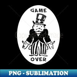 Game Over - PNG Transparent Digital Download File for Sublimation - Transform Your Sublimation Creations