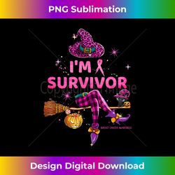 Leopard Witch I'm Survivor Halloween Breast Cancer Awareness - Bohemian Sublimation Digital Download - Animate Your Creative Concepts