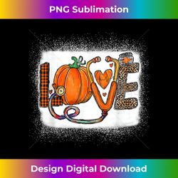 Love Stethoscope Pumpkin Thanksgiving Nurse Leopard Plaid - Minimalist Sublimation Digital File - Striking & Memorable Impressions