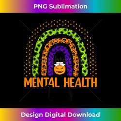 Mental Health Nurse Halloween Rainbow Costume Nursing - Urban Sublimation PNG Design - Rapidly Innovate Your Artistic Vision