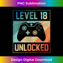 Level 18 Unlocked tshirt 18 Year Old Level 18 Birthday - Bespoke Sublimation Digital File - Craft with Boldness and Assurance