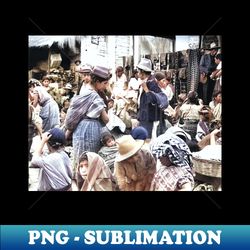vintage colorized photo of solola market - vintage sublimation png download - boost your success with this inspirational png download