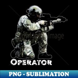 Operator - Green - Professional Sublimation Digital Download - Vibrant and Eye-Catching Typography