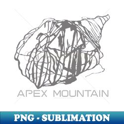 Apex Mountain 3D - High-Resolution PNG Sublimation File - Add a Festive Touch to Every Day
