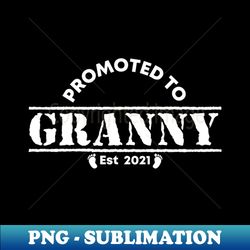 vintage promoted to granny 2021 new grandmother gift granny - trendy sublimation digital download - add a festive touch to every day