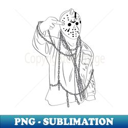 Undead man with mask - PNG Transparent Digital Download File for Sublimation - Add a Festive Touch to Every Day