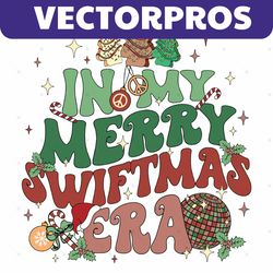 In My Merry Swiftmas Era Disco Ball SVG For Cricut Files