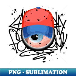 Monster Eye Teenager Graffiti - Vintage Sublimation PNG Download - Bold & Eye-catching