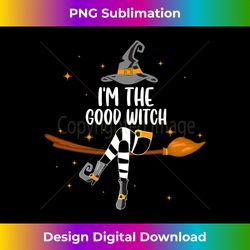 I'm the Good Witch Halloween Matching Group Costume Long Sleeve - Eco-Friendly Sublimation PNG Download - Infuse Everyday with a Celebratory Spirit