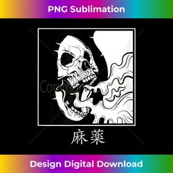 Minimalist japanese t shirt Skull Dope in kanji - Edgy Sublimation Digital File - Pioneer New Aesthetic Frontiers