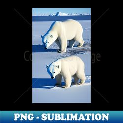 polar bears - png sublimation digital download - perfect for sublimation art
