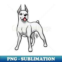 dog - boxer - white - trendy sublimation digital download - instantly transform your sublimation projects