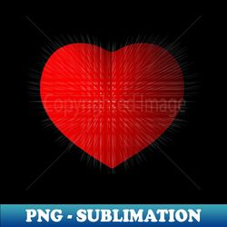 Radiant heart red stamped - Aesthetic Sublimation Digital File - Revolutionize Your Designs