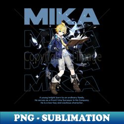 Mika Genshin Impact T-Shirt - PNG Transparent Sublimation File - Perfect for Sublimation Art