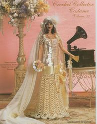Barbie Doll clothes Crochet patterns - 1926 Roaring 20s Bride - Vintage pattern PDF Instant download
