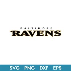 Baltimore Ravens Logo Text Svg, Baltimore Ravens Svg, Baltimore Raven, Instant Download