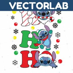 Funny Ho Ho Ho Santa Stitch Christmas SVG For Cricut Files