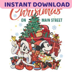 Disney Christmas On Main Street PNG Sublimation Download
