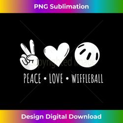 Peace Love Wiffleball Player Wiffleball Champion Tank Top - Timeless PNG Sublimation Download - Channel Your Creative Rebel