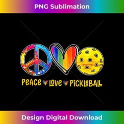 peace love pickleball tank top - bespoke sublimation digital file - rapidly innovate your artistic vision
