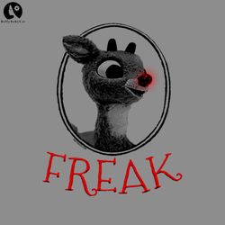 FREAK Rudolph the Red Nosed Reindeer Christmas Parody PNG, Funny Christmas PNG