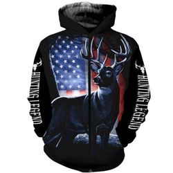 American Deer Hunting  3D All Over Print | Hoodie | Unisex | Full Size | Adult | Colorful | HT5345