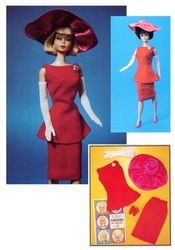 Fashion doll Barbie Clothes sewing Patterns - skirt, top, hat - Doll outfit ideas Digital download PDF