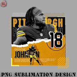 football png diontae johnson football paper poster steelers
