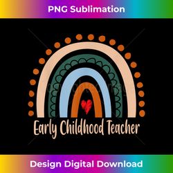 early childhood teacher boho rainbow graduation thank you - sleek sublimation png download - chic, bold, and uncompromising