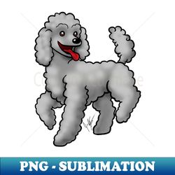 Dog - Poodle - Gray - Professional Sublimation Digital Download - Revolutionize Your Designs