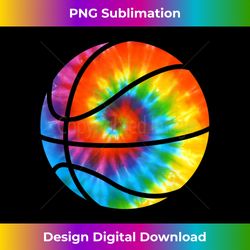 Basketball Tie Dye Retro Rainbow Trippy Hippies Hippy 70s - Artisanal Sublimation PNG File - Rapidly Innovate Your Artistic Vision