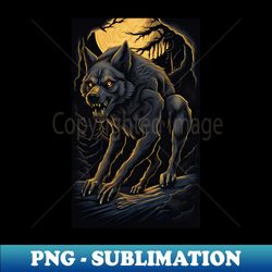 werewolf art - PNG Transparent Sublimation File - Bring Your Designs to Life