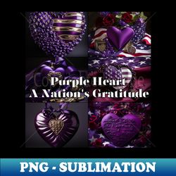 Purple Heart Heroes - Exclusive Sublimation Digital File - Revolutionize Your Designs