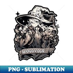 magic girl with big hat - high-quality png sublimation download - perfect for sublimation art