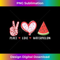 peace love watermelon gifts men women kids boys girls summer Tank Top - Sophisticated PNG Sublimation File - Chic, Bold, and Uncompromising