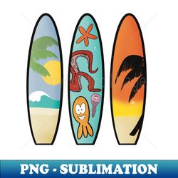 Surf Boards - Digital Sublimation Download File - Vibrant and Eye-Catching Typography