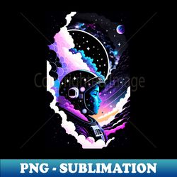 Lonely Galactic Wanderer - PNG Transparent Digital Download File for Sublimation - Boost Your Success with this Inspirational PNG Download