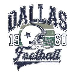 Vintage NFL Dallas Football 1960 SVG Graphic Design File