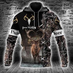 Deer Hunting All Over Printed Hoodie TT150112