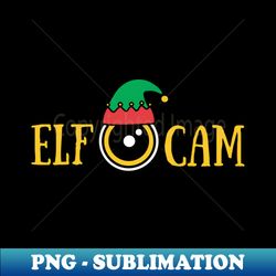 Elf Cam Santa Watching Xmas Holiday Party Funny Christmas Santa Claus Christmas Costume - Artistic Sublimation Digital File - Unlock Vibrant Sublimation Designs