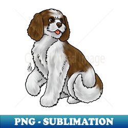 Dog - Cockapoo - Brown and White - PNG Transparent Digital Download File for Sublimation - Instantly Transform Your Sublimation Projects