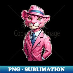 Enigmatic charm of the Panther in pink - Exclusive Sublimation Digital File - Bring Your Designs to Life