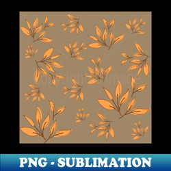 Brown leaves decorative pattern - Premium Sublimation Digital Download - Perfect for Personalization