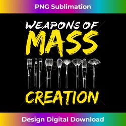 weapons of mass creation art brushes gift funny t- - urban sublimation png design - ideal for imaginative endeavors