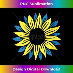 Womens Peace in Ukraine Sunflower Tshirt for Women Ukrainian Flag V-Neck - Artisanal Sublimation PNG File - Craft with Boldness and Assurance