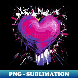 Purple Heart - PNG Sublimation Digital Download - Fashionable and Fearless