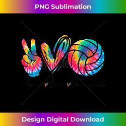 Peace Love Volleyball Tie Dye Love Volleyball Player - Sleek Sublimation PNG Download - Animate Your Creative Concepts