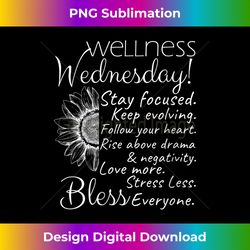 Womens Wellness Wednesday Nurse Counselor Teacher Quotes Counseling V-Neck - Bespoke Sublimation Digital File - Animate Your Creative Concepts